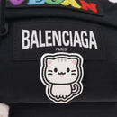Balenciaga Shoulder Bag Canvas Black 656328 Auth 210880A-16
