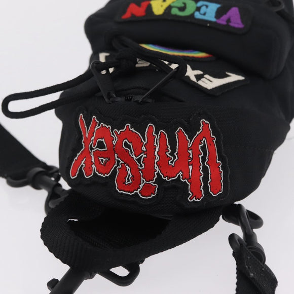 Balenciaga Shoulder Bag Canvas Black 656328 Auth 210880A