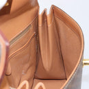CELINE Macadam Canvas Hand Bag PVC Leather Brown Gold Auth 210885V-20