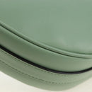 PRADA Shoulder Bag Leather 2way Green Gold Tone Auth 210888SAM-15