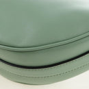 PRADA Shoulder Bag Leather 2way Green Gold Tone Auth 210888SAM-16