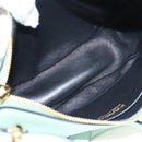 PRADA Shoulder Bag Leather 2way Green Gold Tone Auth 210888SAM-22