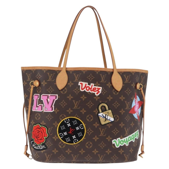 LOUIS VUITTON Monogram Patch Neverfull MM Tote Bag M43988 LV Auth 210894SAM