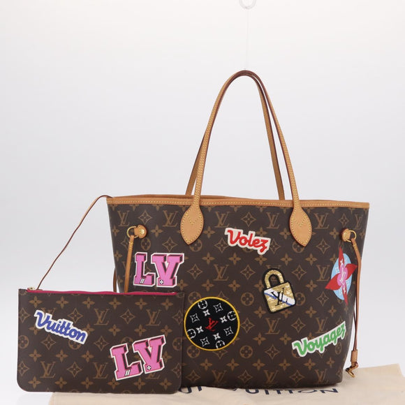 LOUIS VUITTON Monogram Patch Neverfull MM Tote Bag M43988 LV Auth 210894SAM