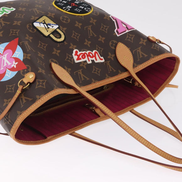 LOUIS VUITTON Monogram Patch Neverfull MM Tote Bag M43988 LV Auth 210894SAM