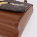 LOUIS VUITTON Catgram Sac Twist MM Shoulder Bag Marron M44408 LV Auth 210899SAM-12