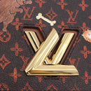 LOUIS VUITTON Catgram Sac Twist MM Shoulder Bag Marron M44408 LV Auth 210899SAM-15