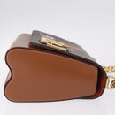 LOUIS VUITTON Catgram Sac Twist MM Shoulder Bag Marron M44408 LV Auth 210899SAM-4