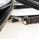 LOUIS VUITTON Monogram City Steamer MM Hand Bag Noir Silver M42347 Auth 210906SM-12