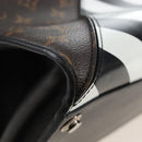 LOUIS VUITTON Monogram City Steamer MM Hand Bag Noir Silver M42347 Auth 210906SM-14