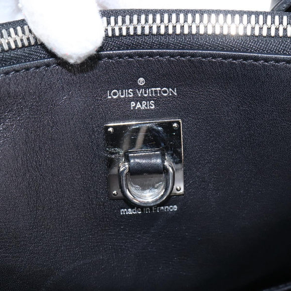 LOUIS VUITTON Monogram City Steamer MM Hand Bag Noir Silver M42347 Auth 210906SM