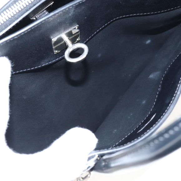 LOUIS VUITTON Monogram City Steamer MM Hand Bag Noir Silver M42347 Auth 210906SM