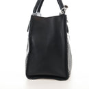 LOUIS VUITTON Monogram City Steamer MM Hand Bag Noir Silver M42347 Auth 210906SM-4