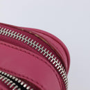 Miu Miu Matelasse Chain Shoulder Bag Leather Pink Silver Auth 210910-18