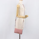 Miu Miu Madras Shoulder Bag Leather Pink Gold Auth 210911-33