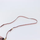 Miu Miu Madras Shoulder Bag Leather Pink Gold Auth 210911-8
