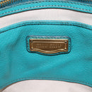Miu Miu Madras Hand Bag Leather 2way Green Gold Auth 210919A-20