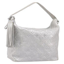 LOUIS VUITTON Monogram Shimmer Halo Bag Silver Argent M95819 LV Auth 210920M-1
