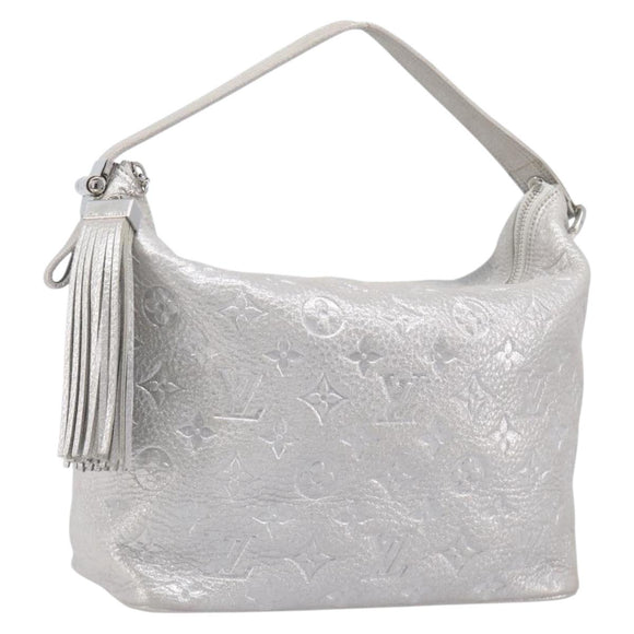LOUIS VUITTON Monogram Shimmer Halo Bag Silver Argent M95819 LV Auth 210920M
