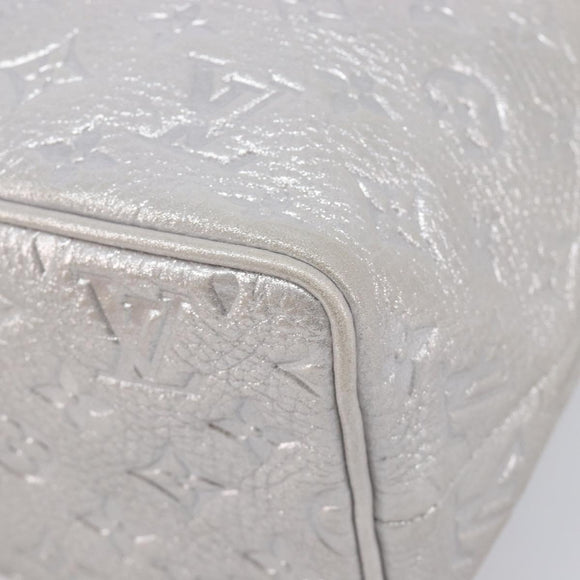 LOUIS VUITTON Monogram Shimmer Halo Bag Silver Argent M95819 LV Auth 210920M