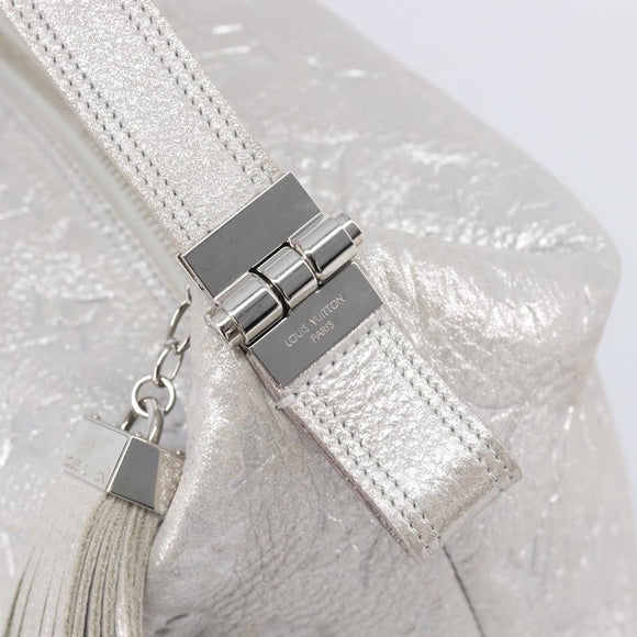 LOUIS VUITTON Monogram Shimmer Halo Bag Silver Argent M95819 LV Auth 210920M