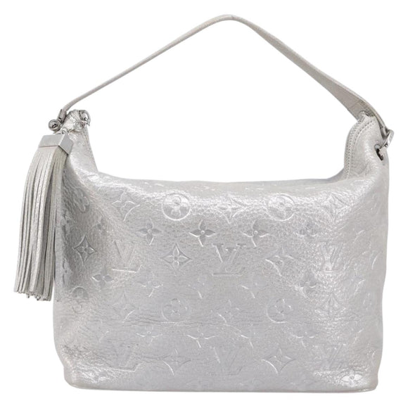 LOUIS VUITTON Monogram Shimmer Halo Bag Silver Argent M95819 LV Auth 210920M