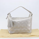 LOUIS VUITTON Monogram Shimmer Halo Bag Silver Argent M95819 LV Auth 210920M-24