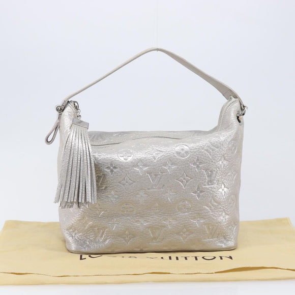 LOUIS VUITTON Monogram Shimmer Halo Bag Silver Argent M95819 LV Auth 210920M