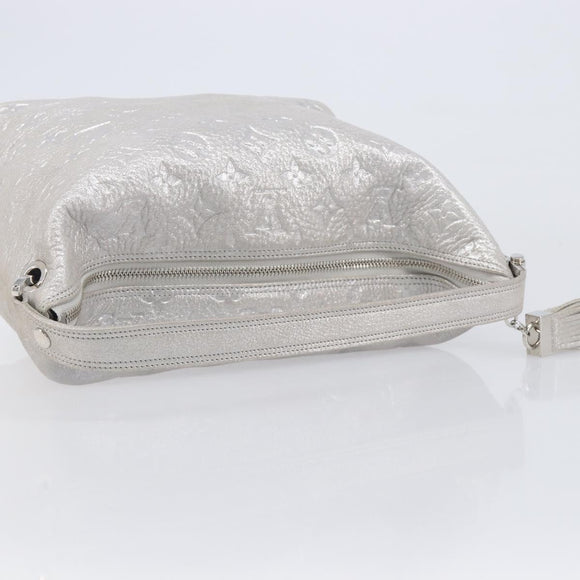 LOUIS VUITTON Monogram Shimmer Halo Bag Silver Argent M95819 LV Auth 210920M