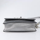Miu Miu Shoulder Bag Leather Silver Auth 210923A-11