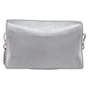 Miu Miu Shoulder Bag Leather Silver Auth 210923A-3