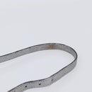 Miu Miu Shoulder Bag Leather Silver Auth 210923A-9