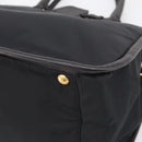 PRADA Hand Bag Nylon 2way Black Gold Auth 210925A-12