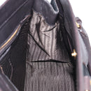 PRADA Hand Bag Nylon 2way Black Gold Auth 210925A-20