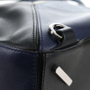 LOEWE Puzzle Hand Bag Leather 2way Blue Silver Auth 210927SAM-12