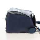 LOEWE Puzzle Hand Bag Leather 2way Blue Silver Auth 210927SAM-5