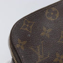 LOUIS VUITTON Monogram Trousse Brush PM Cosmetic Pouch M47510 LV Auth 210928-12