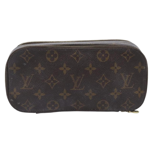 LOUIS VUITTON Monogram Trousse Brush PM Cosmetic Pouch M47510 LV Auth 210928