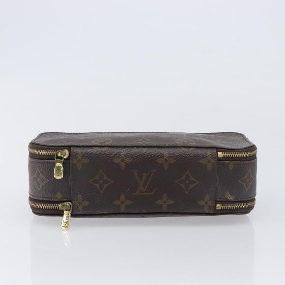 LOUIS VUITTON Monogram Trousse Brush PM Cosmetic Pouch M47510 LV Auth 210928