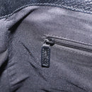 GUCCI GG Canvas Tote Bag Black Silver 113019 Auth 210930A-18