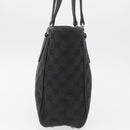 GUCCI GG Canvas Tote Bag Black Silver 113019 Auth 210930A-5