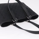 GUCCI GG Canvas Tote Bag Black Silver 113019 Auth 210930A-6