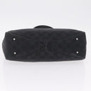 GUCCI GG Canvas Tote Bag Black Silver 113019 Auth 210930A-9
