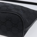 GUCCI GG Canvas Accessory Pouch Black Silver 07198 Auth 210932A-12
