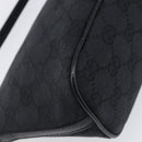 GUCCI GG Canvas Accessory Pouch Black Silver 07198 Auth 210932A-13