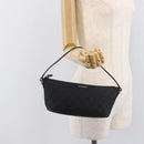 GUCCI GG Canvas Accessory Pouch Black Silver 07198 Auth 210932A-21