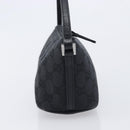 GUCCI GG Canvas Accessory Pouch Black Silver 07198 Auth 210932A-5