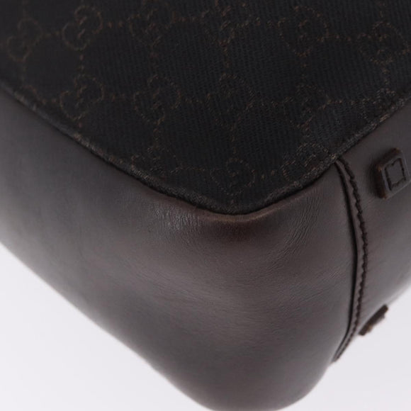 GUCCI GG Canvas Tote Bag Black 101920 Auth 210940A