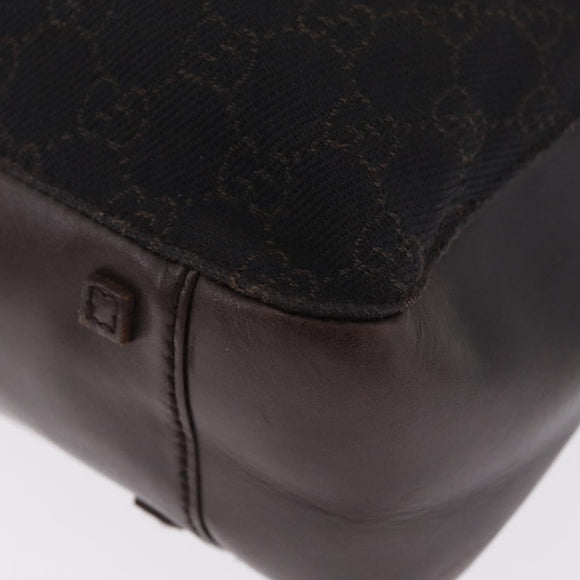 GUCCI GG Canvas Tote Bag Black 101920 Auth 210940A