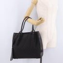 GUCCI GG Canvas Tote Bag Black 101920 Auth 210940A-24